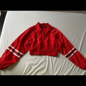 Crop Windbreaker jacket